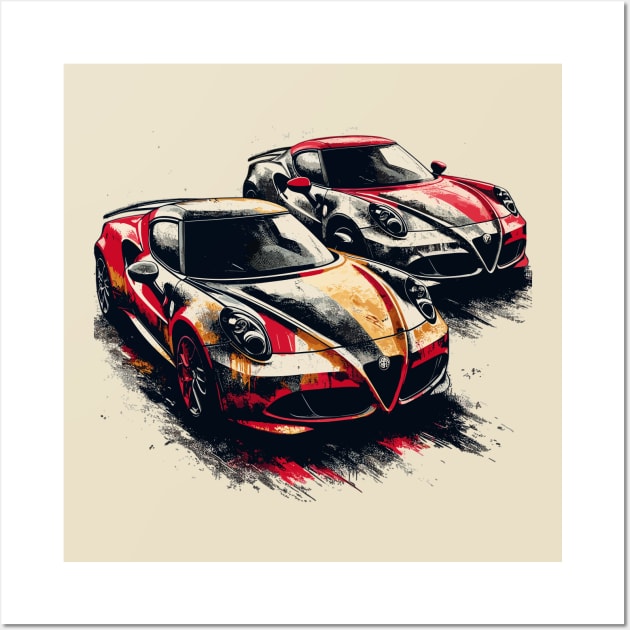 Alfa Romeo 4C Wall Art by Vehicles-Art